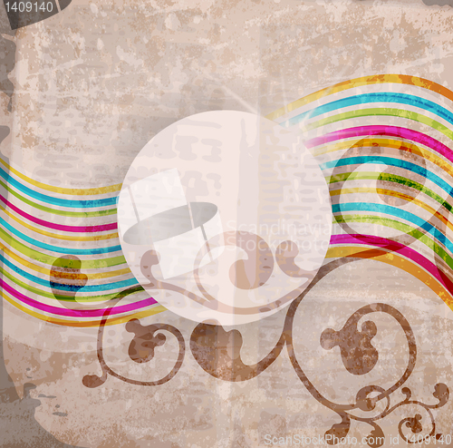 Image of Abstract pattern for design. Retro paper background