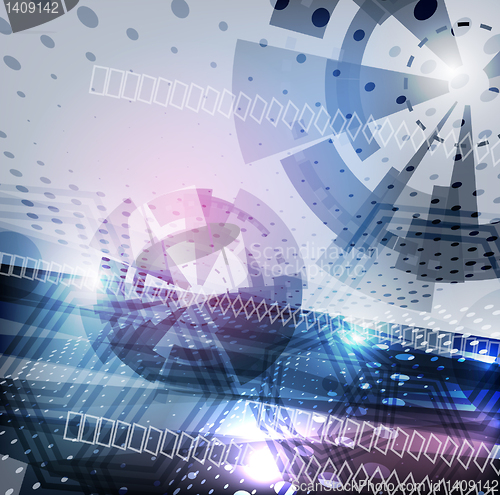 Image of Abstract Vector Techno Background
