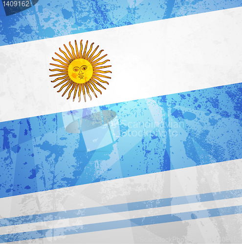 Image of Abstract pattern for design. Retro paper background. flag of Arg