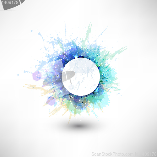 Image of Abstract vector glossy shapes of background. For design