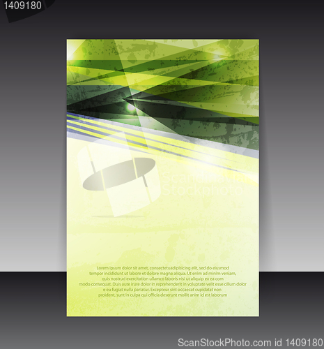 Image of Flyer or cover design. Folder design content background. editabl