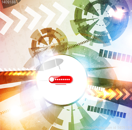 Image of Abstract Vector Techno Background