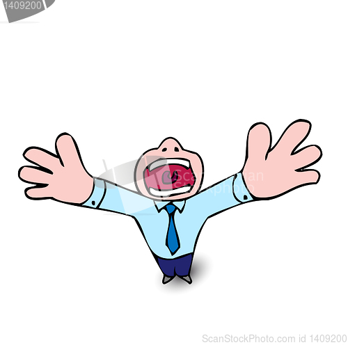 Image of Crying businessman