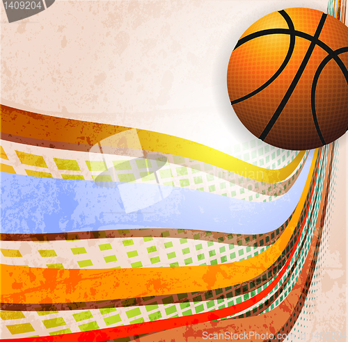 Image of Basketball Advertising poster. Vector illustration