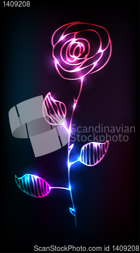 Image of glowing flower