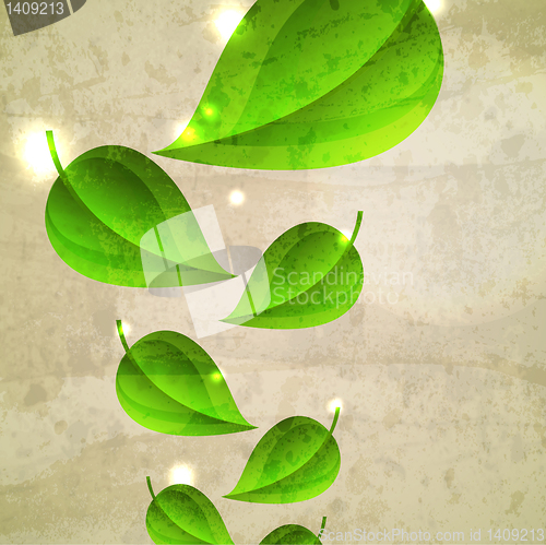 Image of abstract leaf design