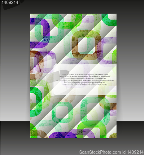 Image of Flyer or cover design. Folder design content background. editabl