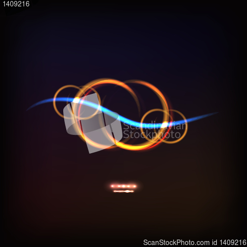 Image of glowing symbol of infinity