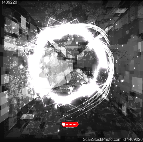 Image of Abstract Vector Techno Background