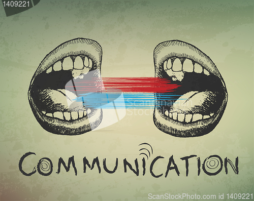 Image of Conceptual abstract background. Communication 