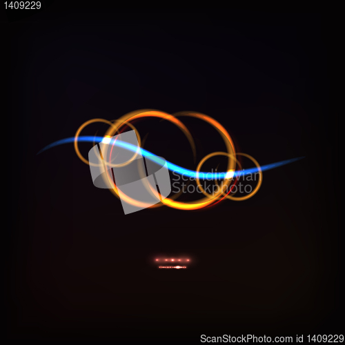 Image of glowing symbol