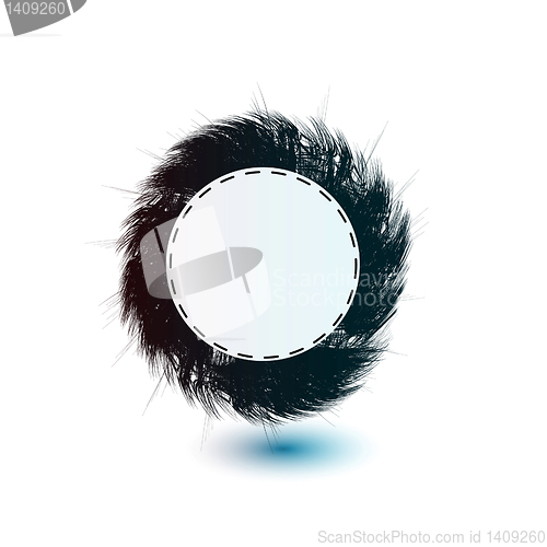Image of Abstract vector hairy shapes of background. For design