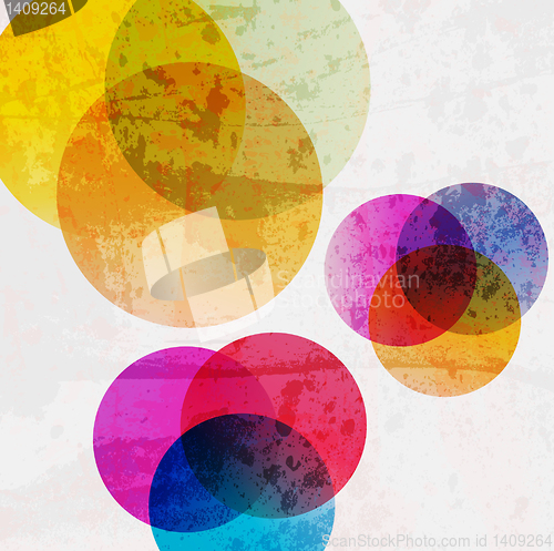 Image of Retro modern abstraction in color. Abstract Vector Background