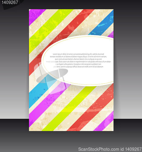 Image of Flyer or cover design. Folder design content background. editabl