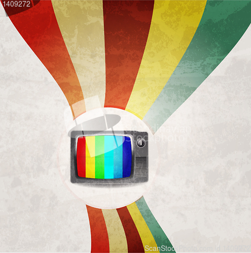 Image of Retro TV background