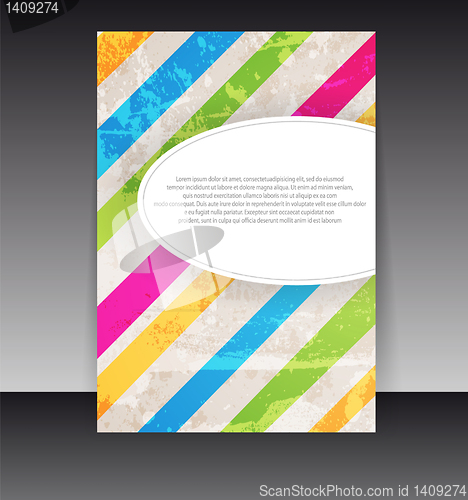 Image of Flyer or cover design. Folder design content background. editabl