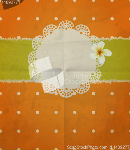 Image of scrapbook-style retro background or greeting card