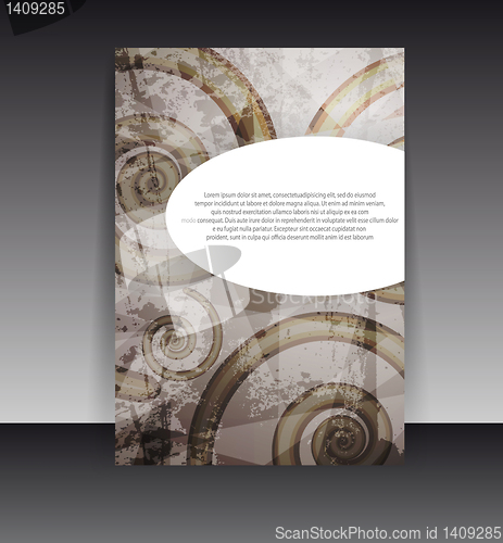 Image of Flyer or cover design. Folder design content background. editabl