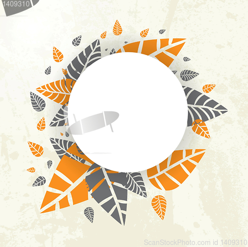 Image of Autumn Background-Autumn Leaves Falling for your own design