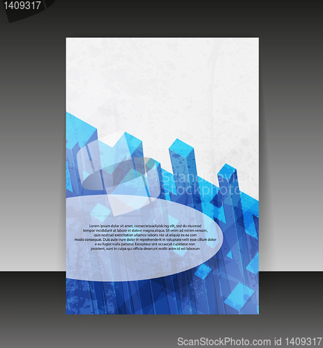 Image of Flyer or cover design. Folder design content background. editabl