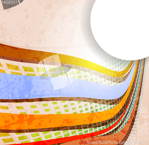 Image of abstract rainbow wave background. line for design