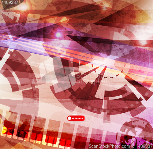 Image of Abstract Vector Techno Background