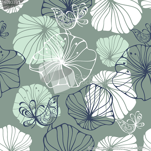 Image of seamless floral background