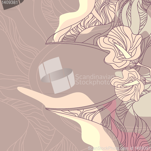 Image of Cute floral background