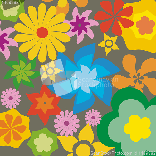 Image of abstract floral background