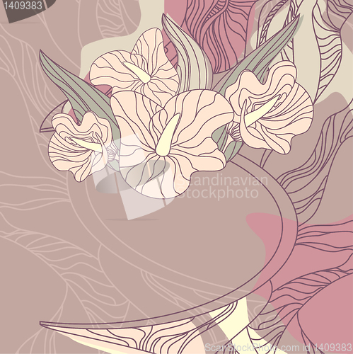 Image of Cute floral background