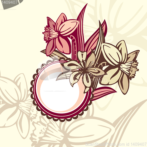 Image of retro floral frame