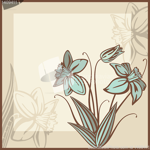 Image of retro card illustration