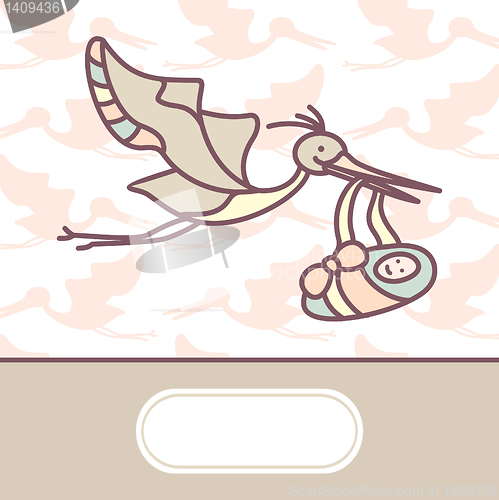 Image of Baby arrival card