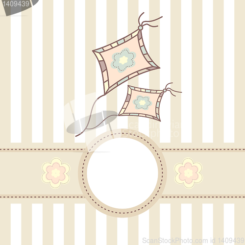 Image of baby card with kite