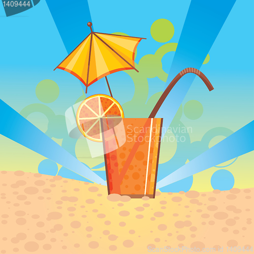 Image of stylized orange cocktail