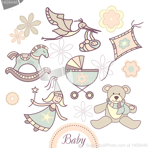 Image of set of baby products