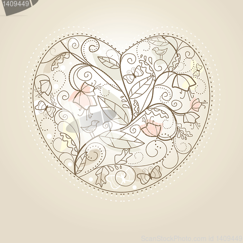 Image of Cute valentine`s day card