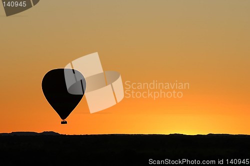 Image of ballooning at sunrise