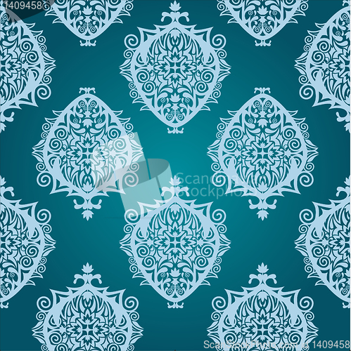 Image of seamless damask wallpaper