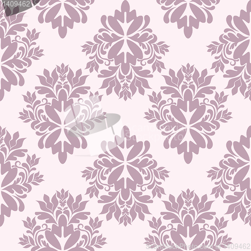 Image of seamless damask wallpaper