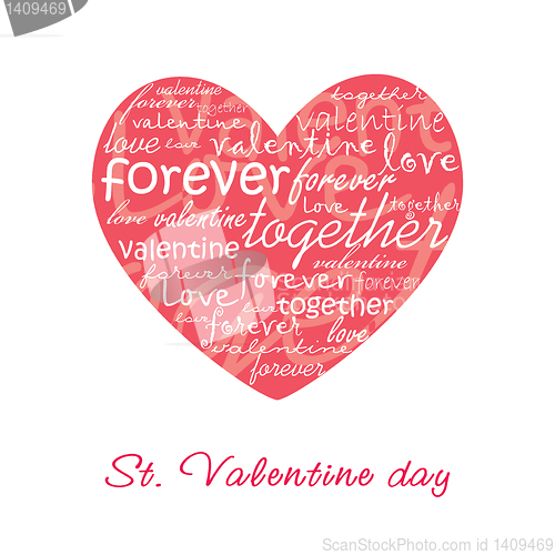 Image of Valentine card illustration