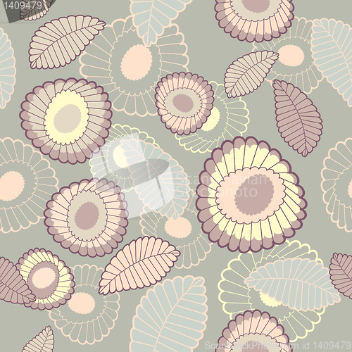 Image of seamless floral background