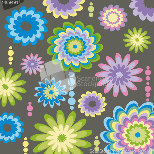Image of vector floral background