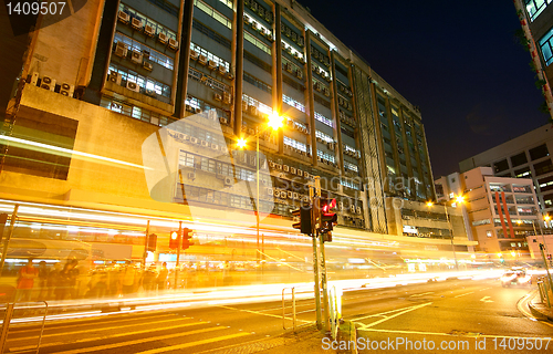 Image of Traffic night in urban city