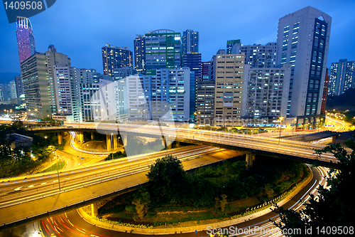 Image of urban area dusk