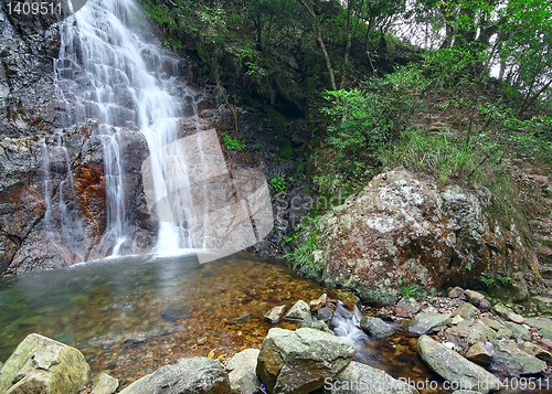 Image of waterfall in forest