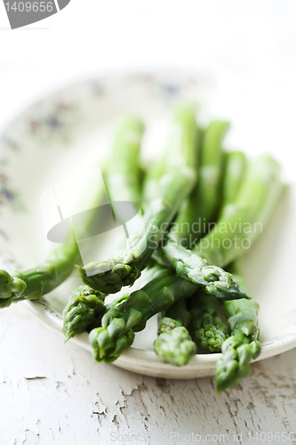 Image of cooked green asparagus