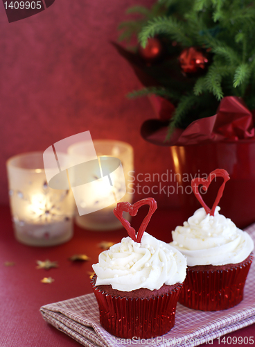 Image of Christmas cupcakes