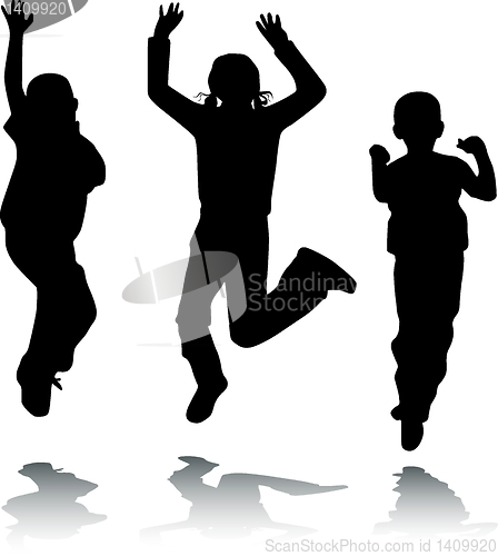 Image of Children jump