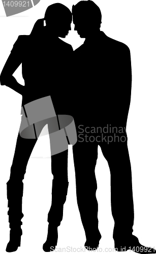 Image of Silhouette couple